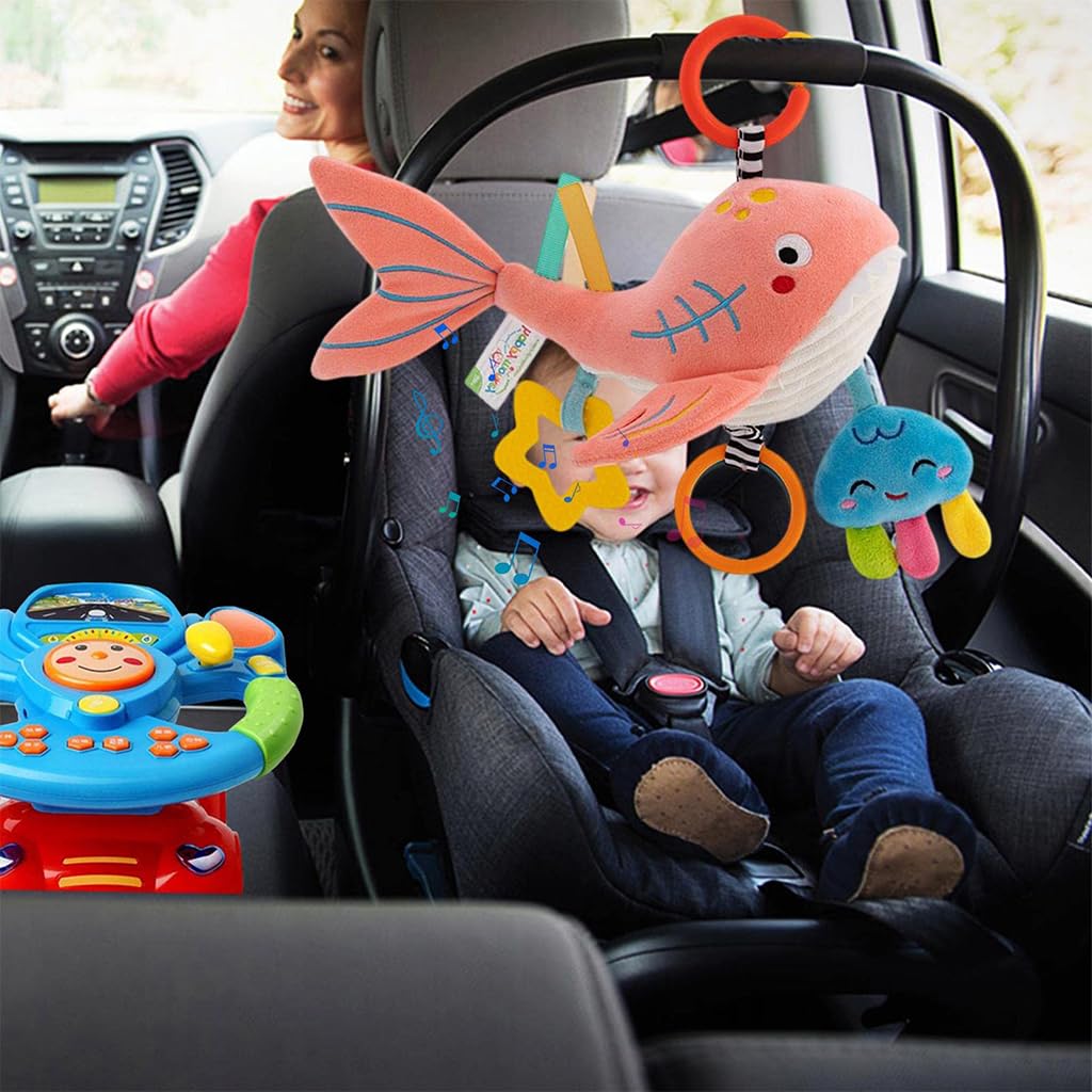 PATPAT Cute Cradle Hanging Toy for Baby Stroller Hanging Toy Sensory Toy Crib Hanging Toy Soft Stuff Toy Dolphin Toy Teether Toy Rattle Toy for Toddlers Shower Gift for Baby (Pink) PATPAT Cute Cradle Hanging Toy for Baby Stroller Hanging Toy Sensory Toy Crib Hanging Toy Soft Stuff Toy Dolphin Toy Teether Toy Rattle Toy for Toddlers Shower Gift for Baby (Pink)